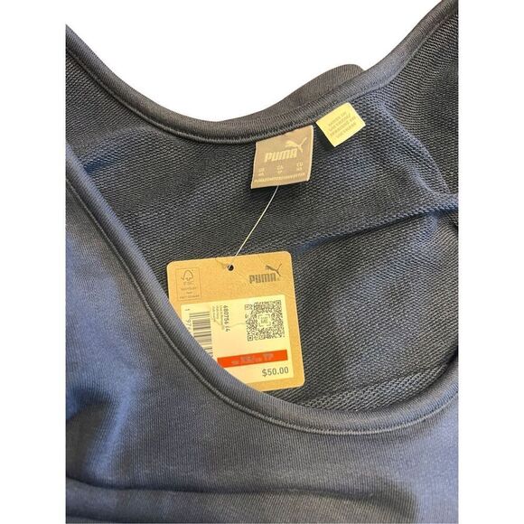 Puma XS live in romper sleeveless navy blue elastic waist   Jumpsuit - Picture 4 of 4